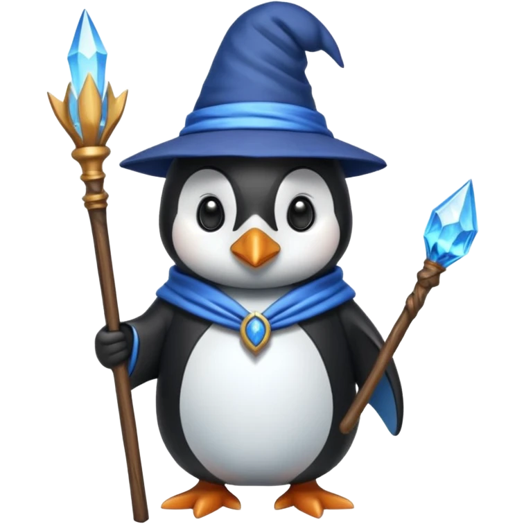 Penguin Wizard emoji