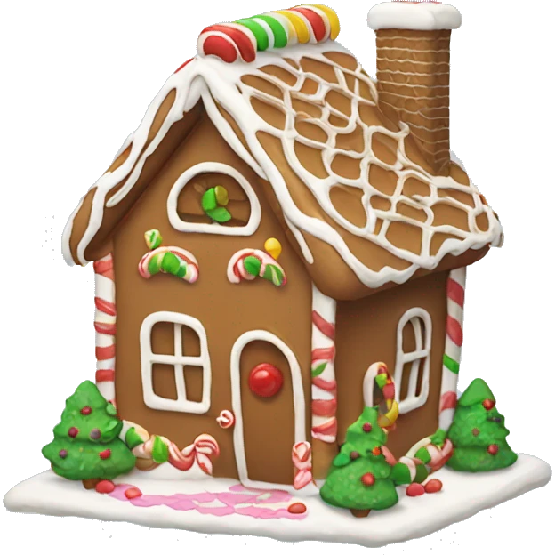 gingerbread house emoji