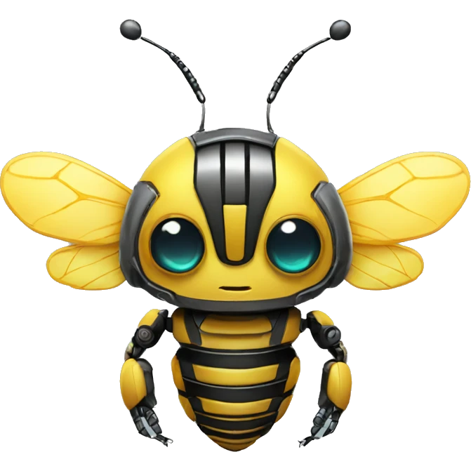 robot bee cute emoji