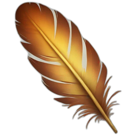 a feather emoji