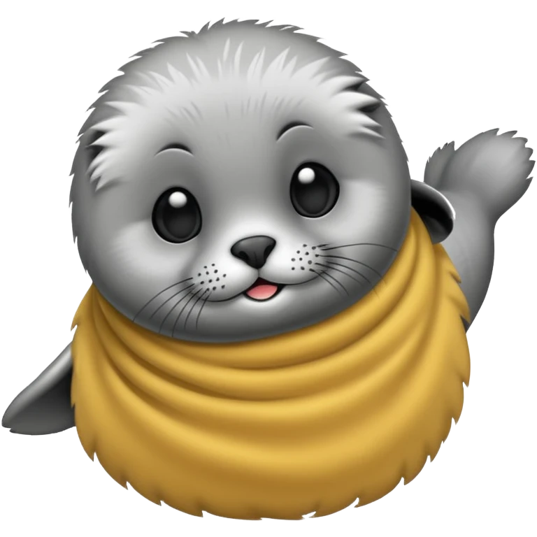 A super super cute seal emoji