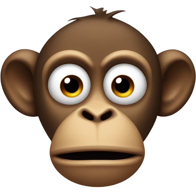 Upset monkey emoji