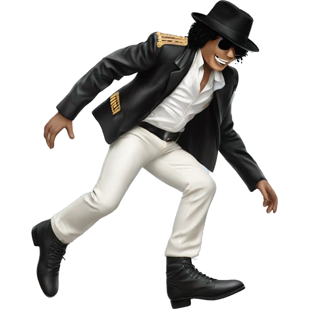 michael jackson flying off his shoes emoji