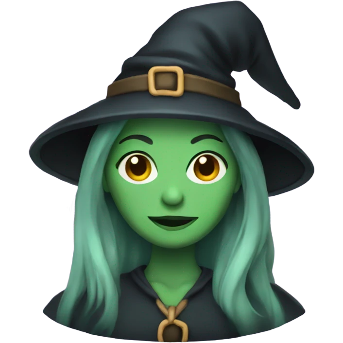 Witch with green skin emoji