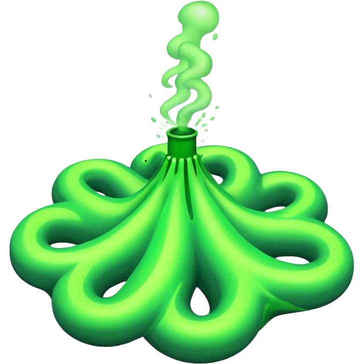 poisonous gas, isometric emoji