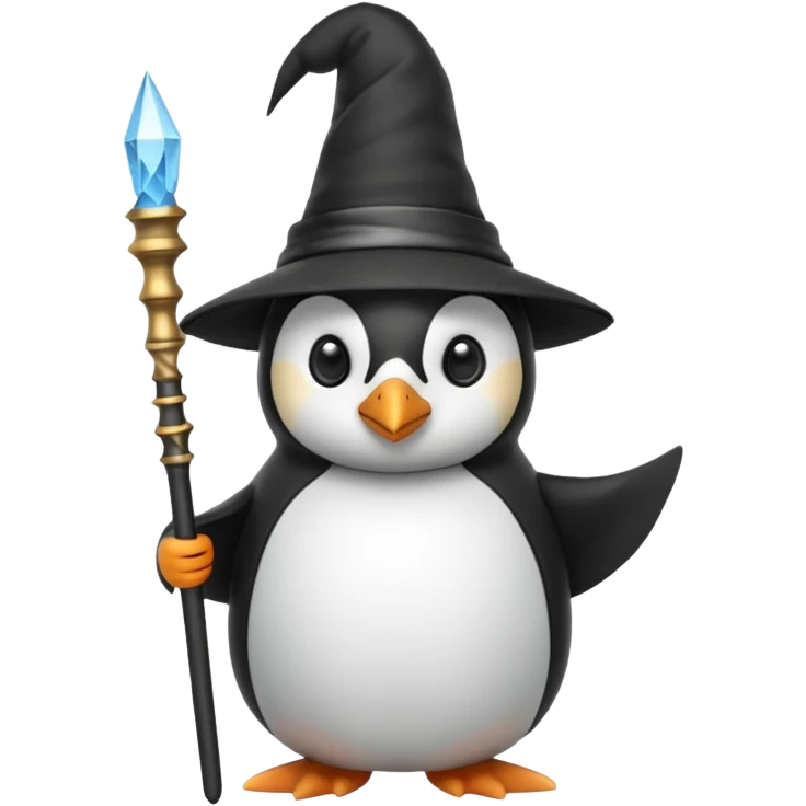 Penguin Wizard emoji