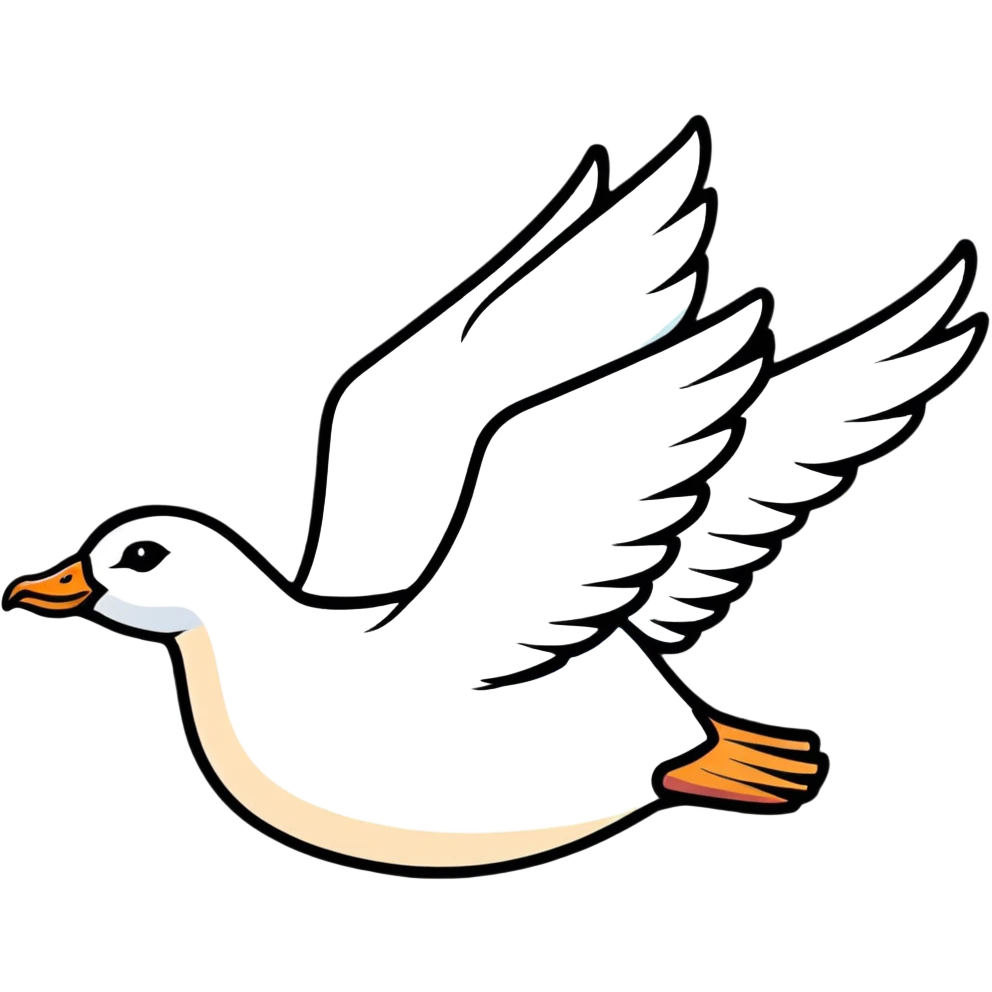 flying goose emoji