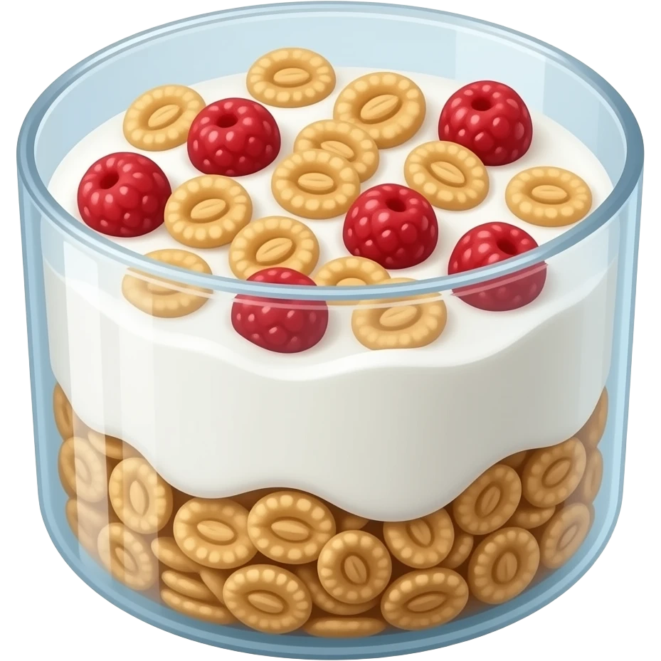 yogurt and granola emoji