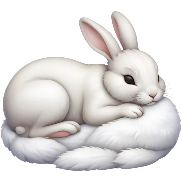Rabbit sleeping  emoji