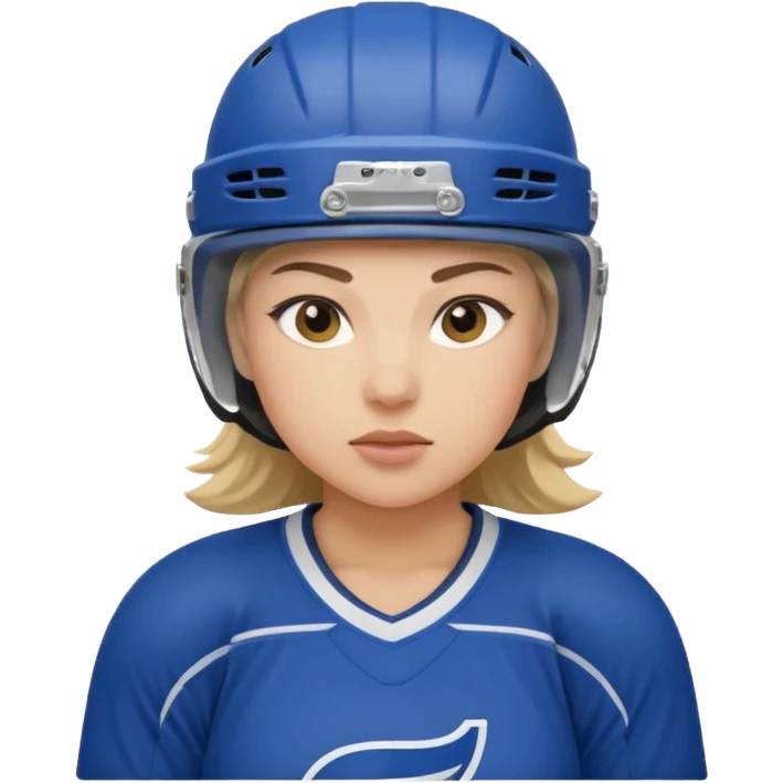 female hockey player emoji