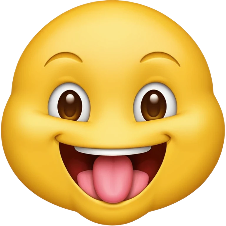 Yellow emoji Face with tongue out to side of mouth emoji