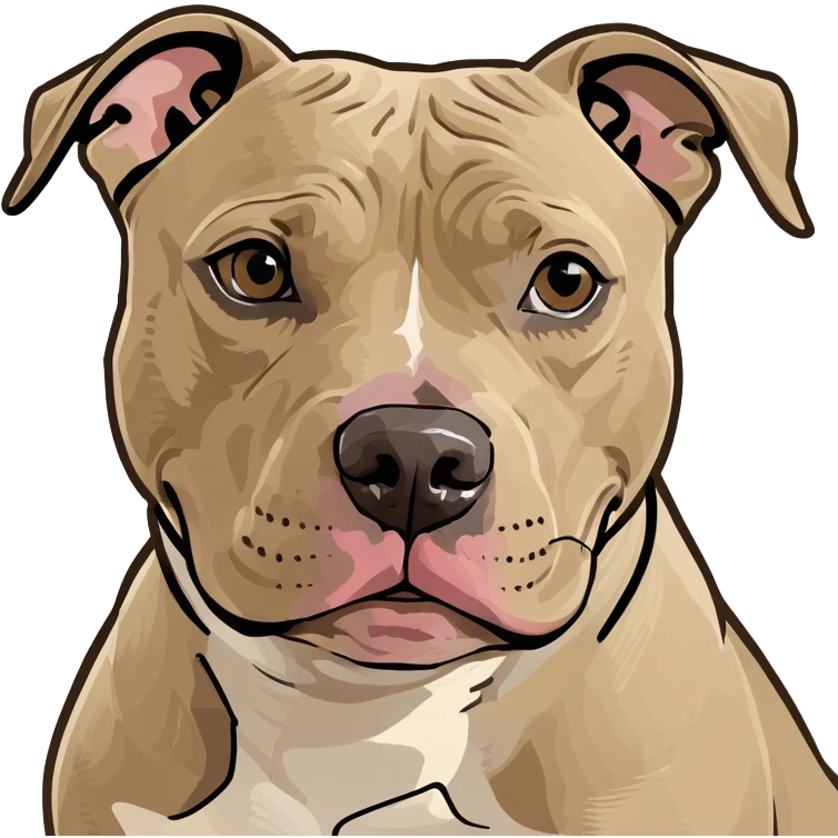 Beige pitbul dog emoji