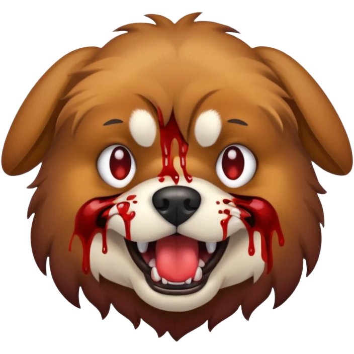 Blood dog emoji