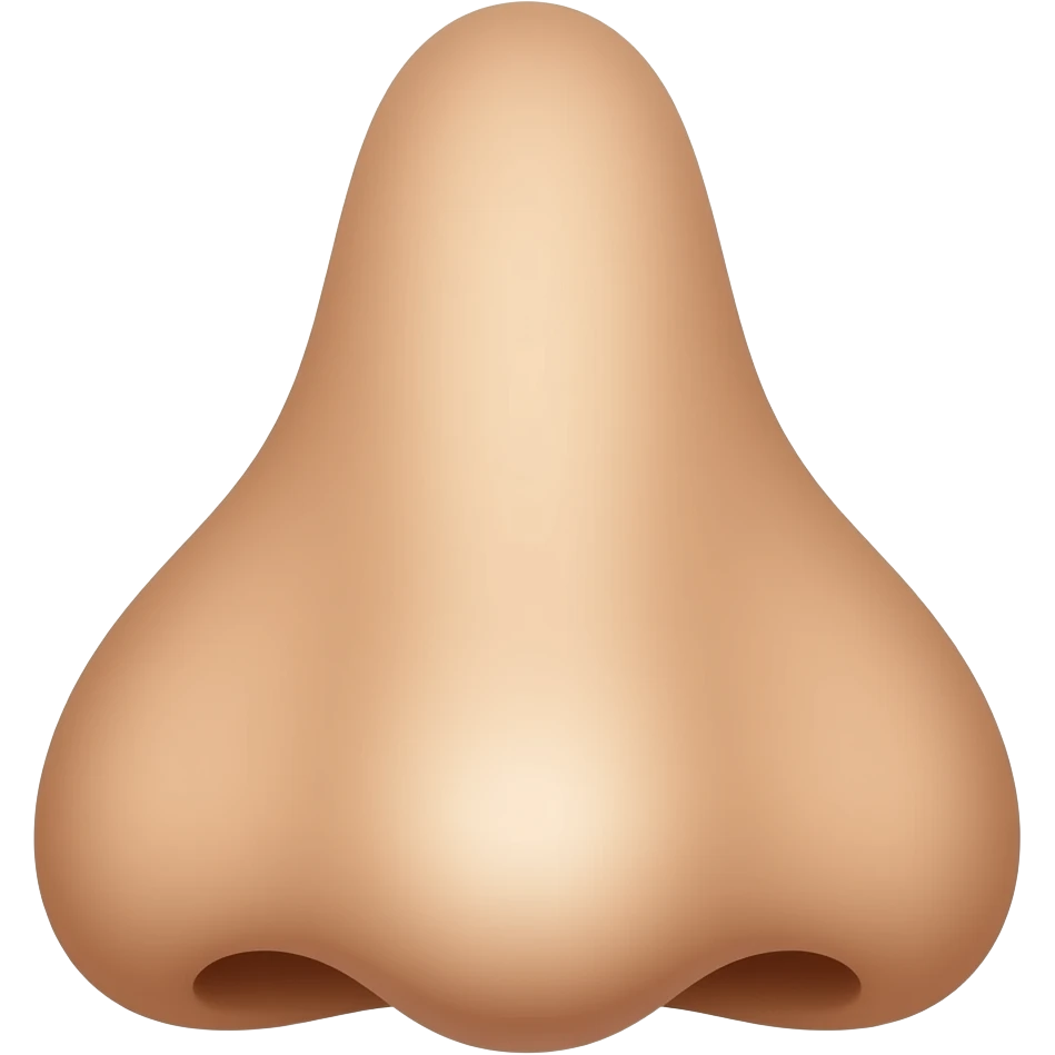 La punta de la nariz es negra tambien emoji