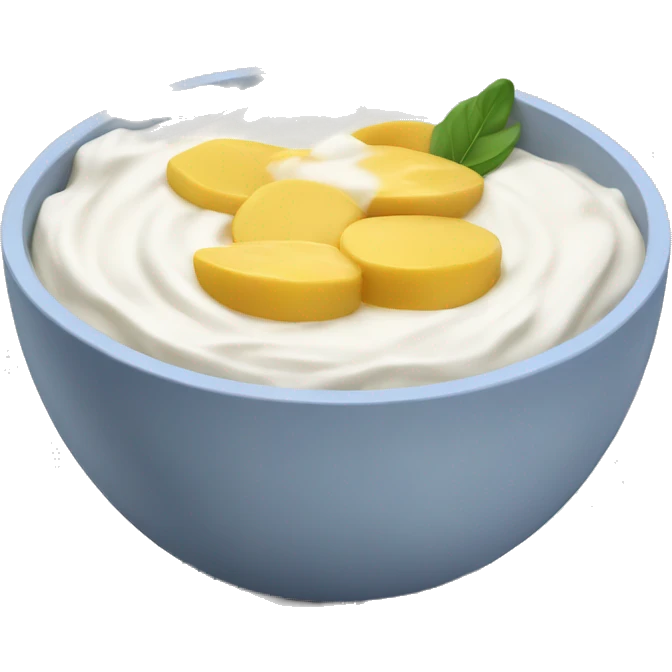 Yoghurt bowl emoji