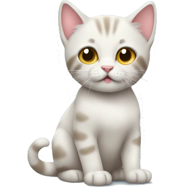 kitten has a fever emoji
