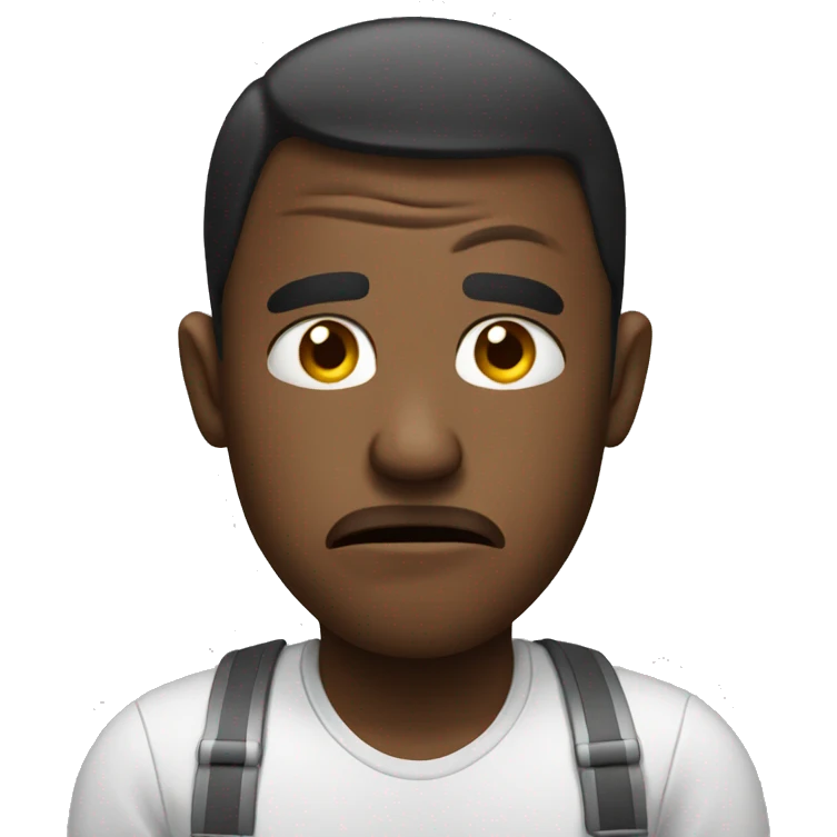 Stressed emoji