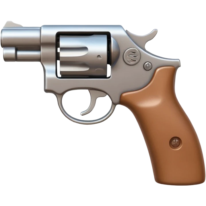A 3D iOS emoji-style close-up of an index finger pulling a pistol's trigger, showing only the hand and the trigger area inside the trigger guard; stylized, non-realistic toy-pistol look, glossy Apple-style finish, clean white background.
 emoji