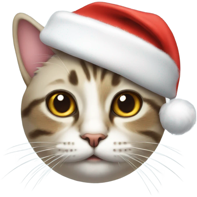 Cat with Santa hat  emoji