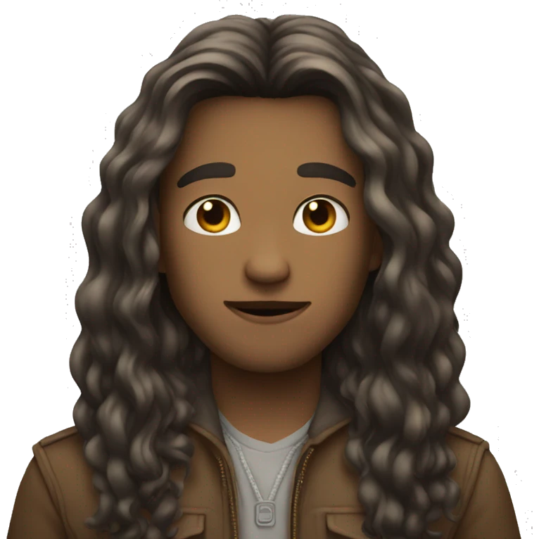 long hair boy attitude  emoji