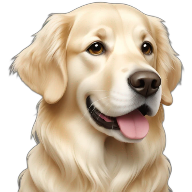 english cream golden retriever emoji