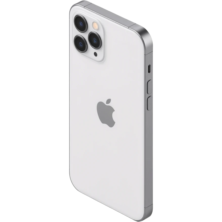 iPhone 15 Pro Max in white titanium emoji