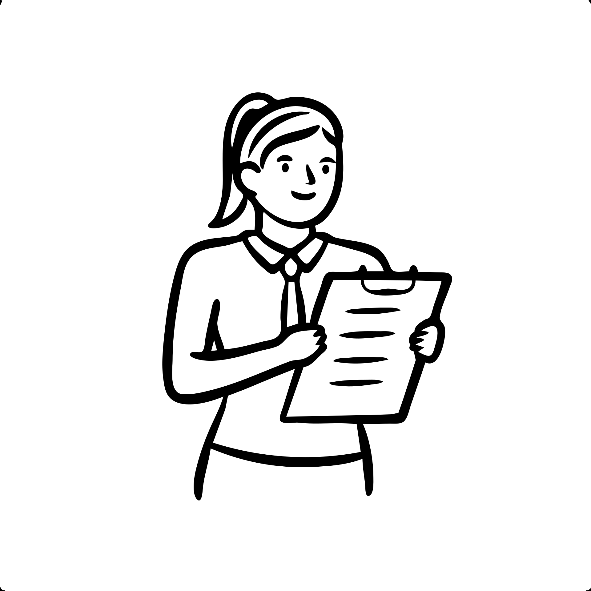 Staff manager, person in business attire with clipboard or chart, managing team members, professional leadership symbol emoji