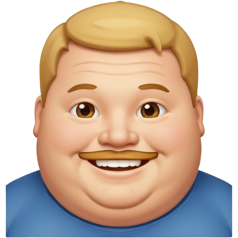 Make a fat guy emoji