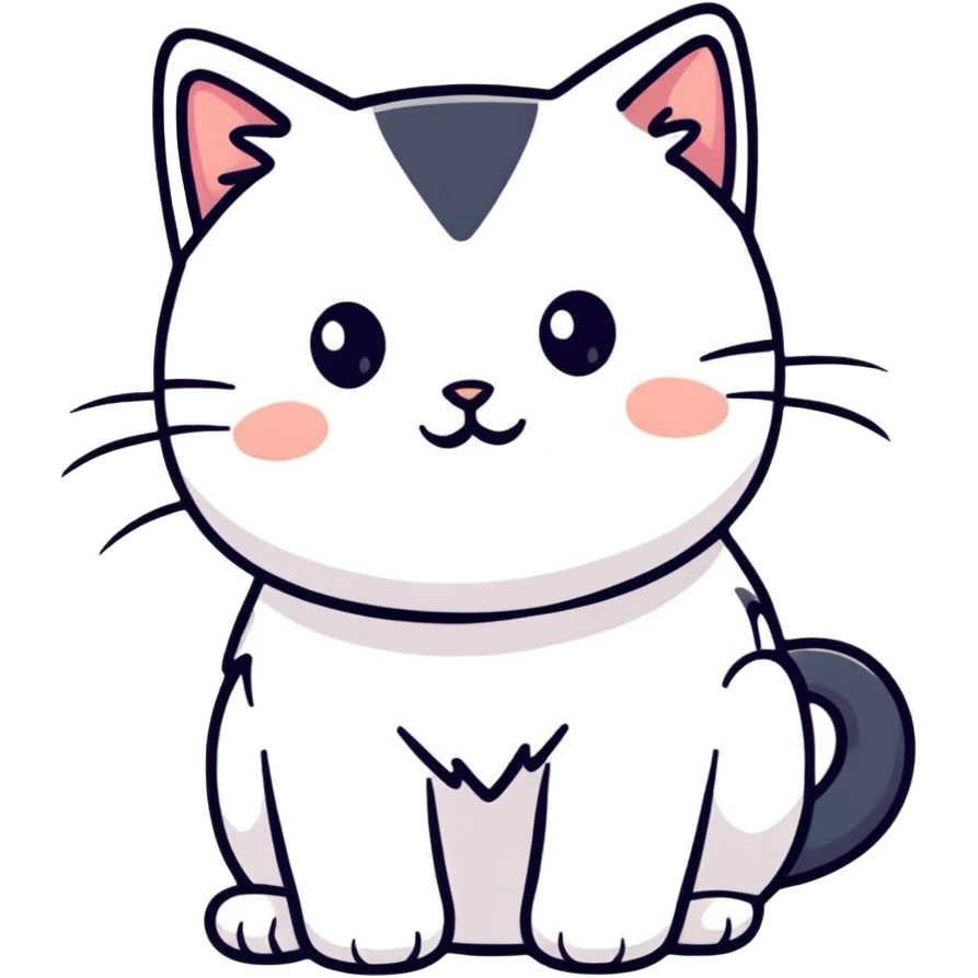 adorable fluffy cat emoji