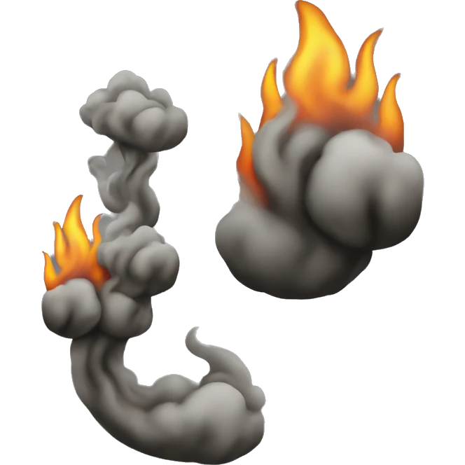 Fire smoke emoji