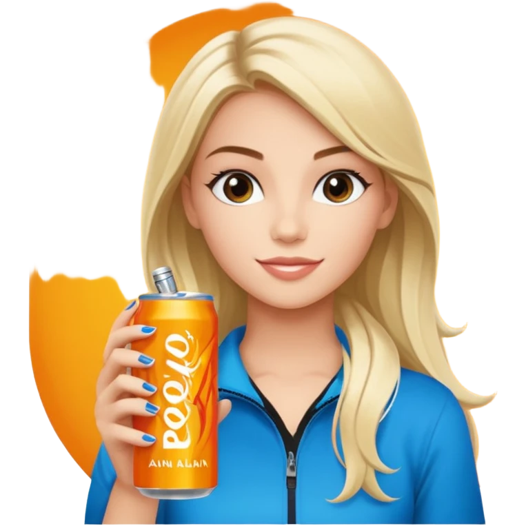 alani energy drink with image of brooke emoji