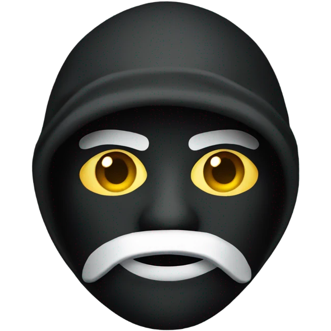 Robber mask emoji