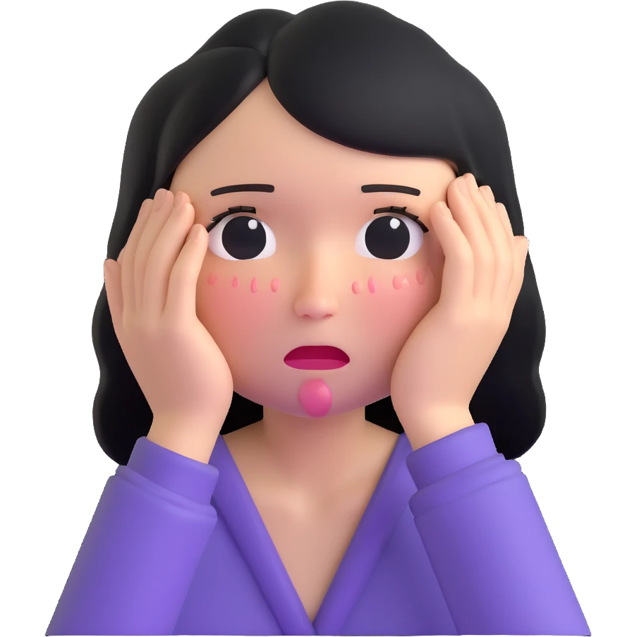 AI woman crying emoji