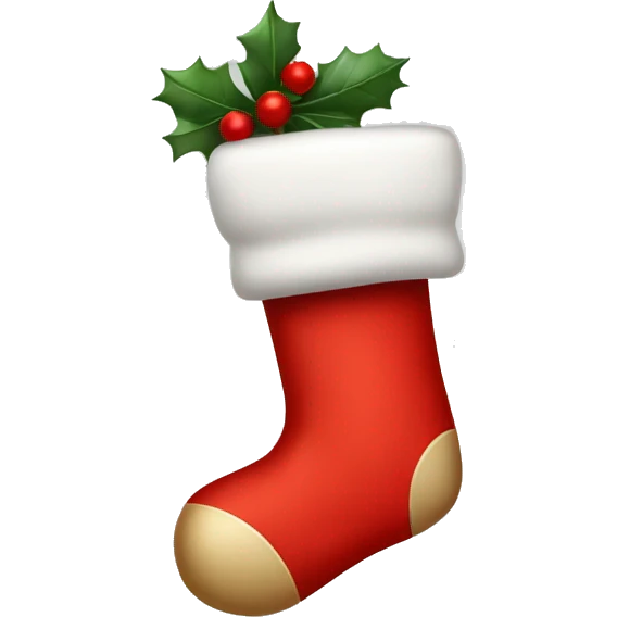 Christmas stocking emoji