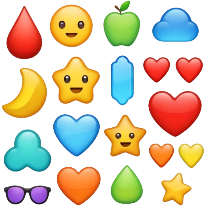 Schöne sticker emoji