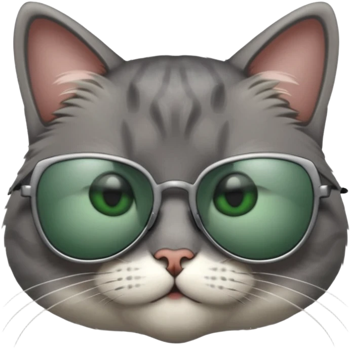 Cat wearing sunglasses emoji