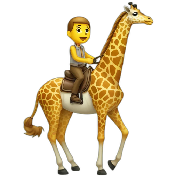 girraffe on a horse emoji