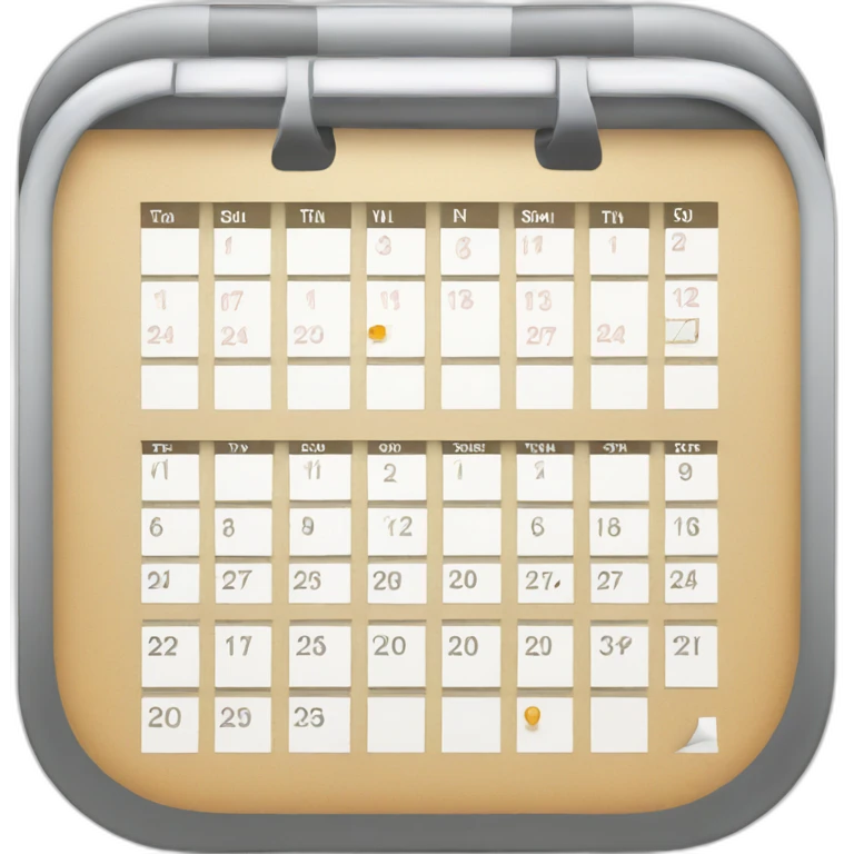 An emoji representing a conference room booking in a digital Calendar such as Outlook emoji