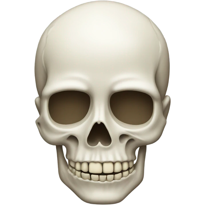 Skull emoji with right side of head  emoji