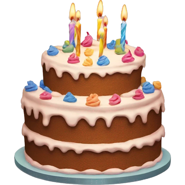 Birthday cake emoji
