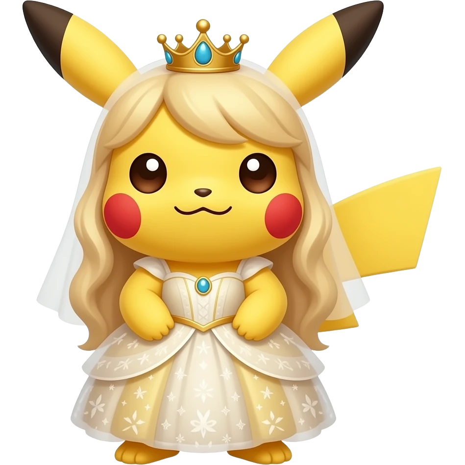 Cutest ever princess pickachu emoji