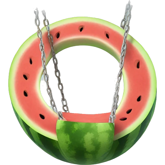 watermelon swing on the swing emoji