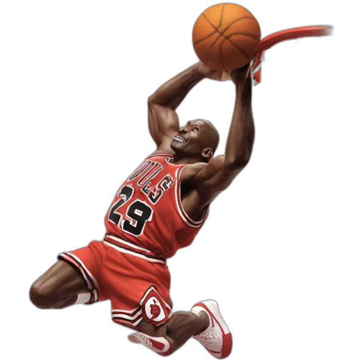 Michael Jordan dunking emoji