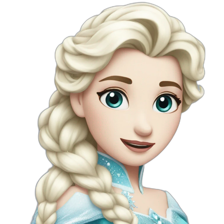 Elsa on ice emoji