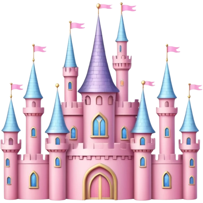 pink princess castle  emoji