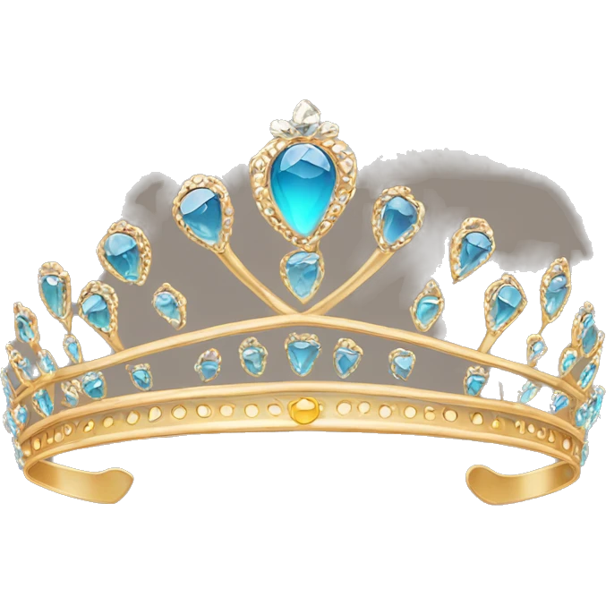 elegant tiara with a cheetah print emoji
