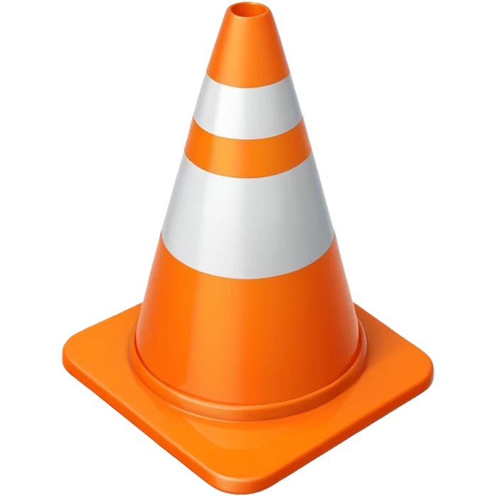 traffic cone orange  emoji
