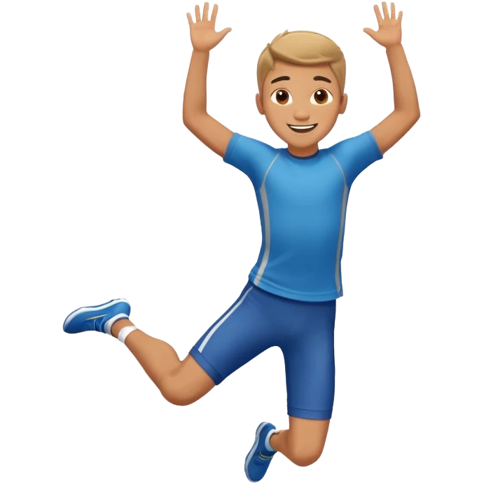 boy jumping emoji