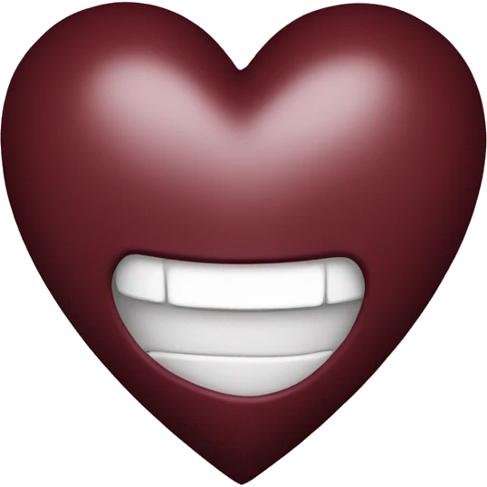 maroon heart emoji