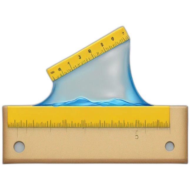 measure-water-block-with-yellow-ruler emoji